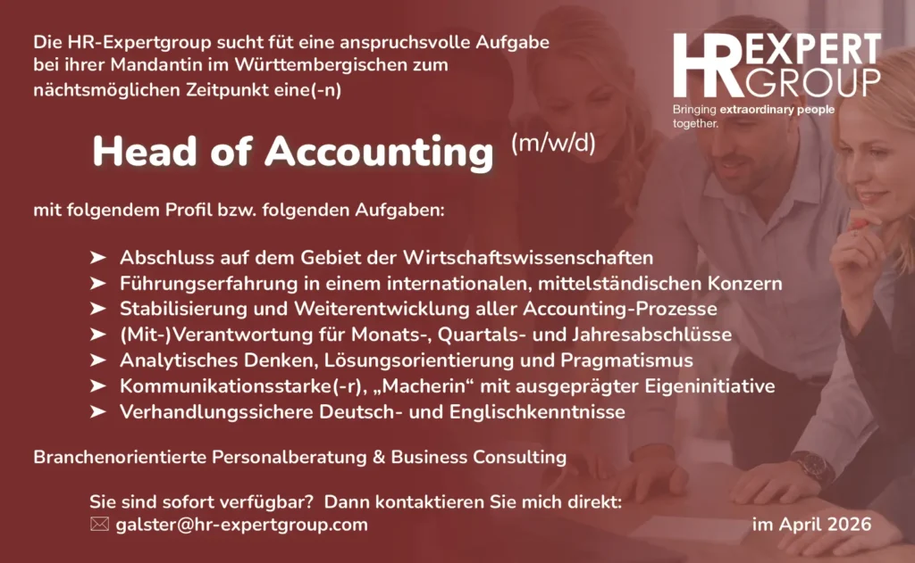 Head of Accounting